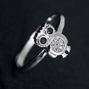925 Silver Plated 3A CZ Cute Ring for Men Women, FB16FA1042